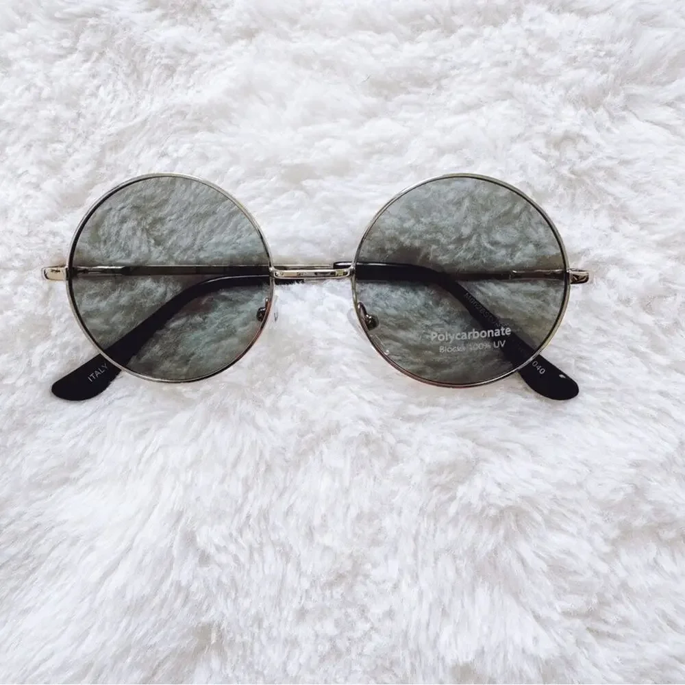 Henry Silver Round Lens Sunglasses